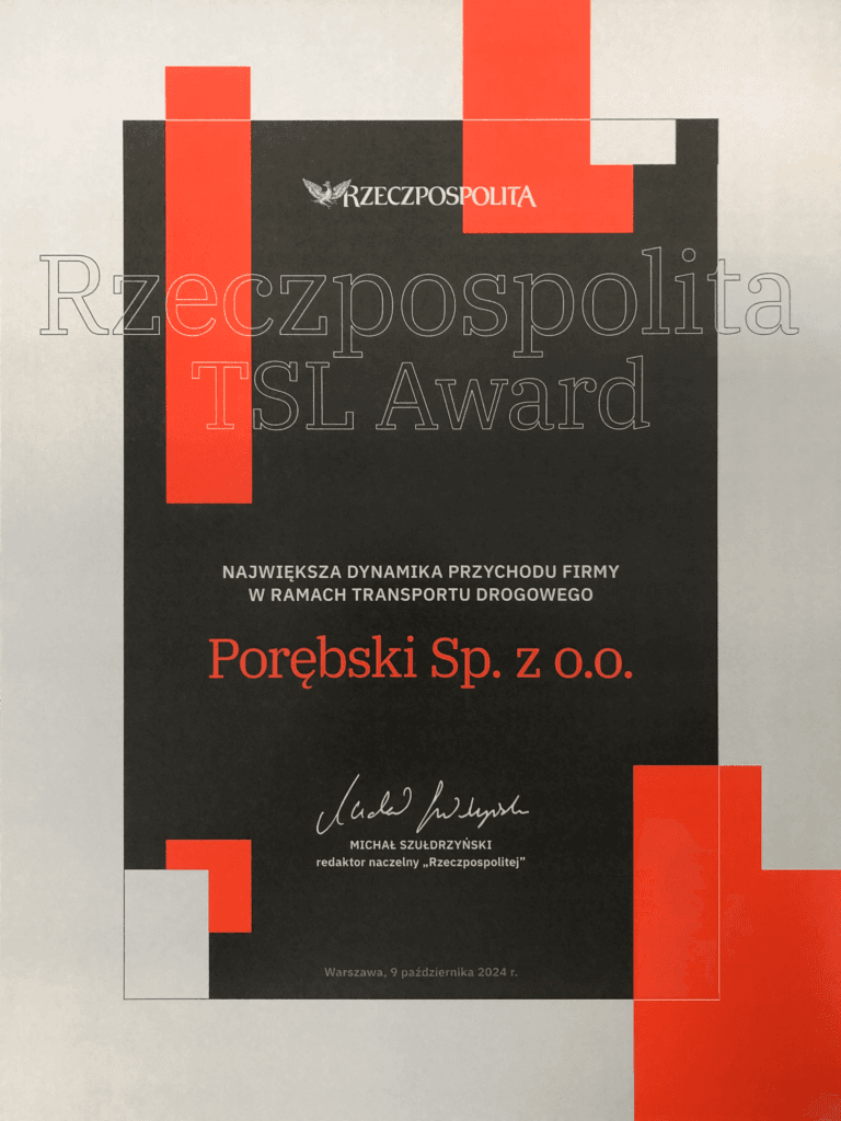 CERTYFIKAT POREBSKI